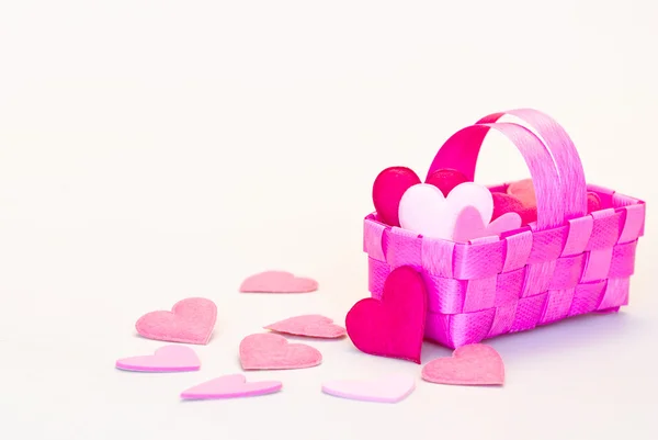 Heart basket — Stock Photo, Image