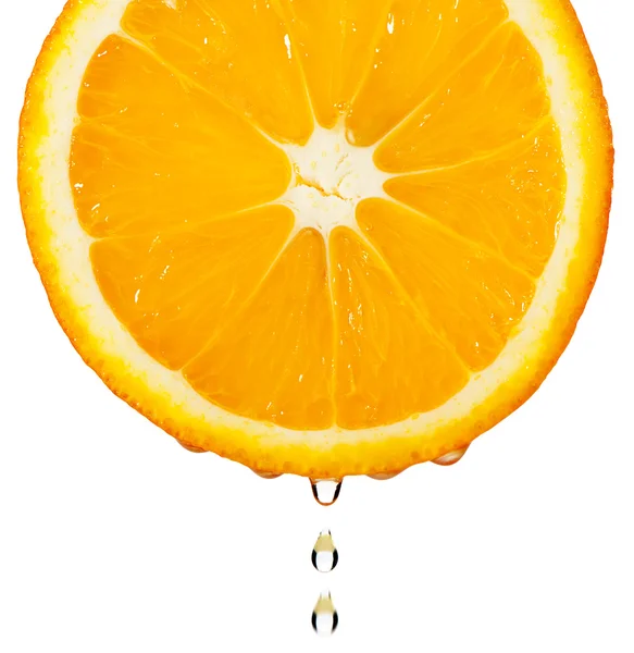 Section orange with drop — Stock Photo, Image