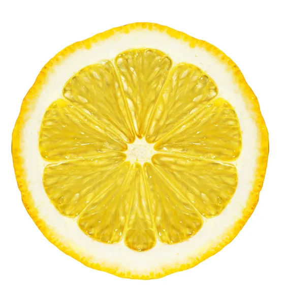 Bölüm izole limon — Stok fotoğraf