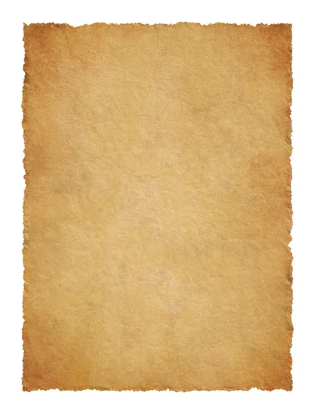 Пергамент с рваными краями — стоковое фото