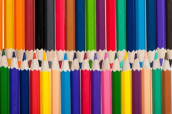 Фон з кольорових олівців — стокове фото