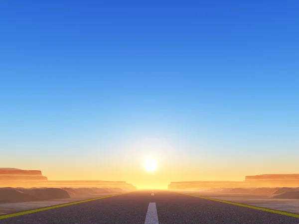 Road to the sun — Stock Photo, Image
