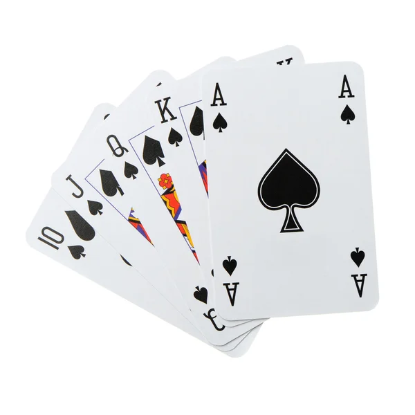 Poker combination isolated — Stock Photo, Image