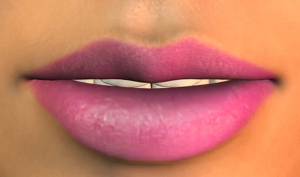 Lábios - close up — Fotografia de Stock
