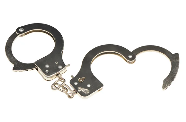 Handcuffs in the form of heart — Stock Photo, Image