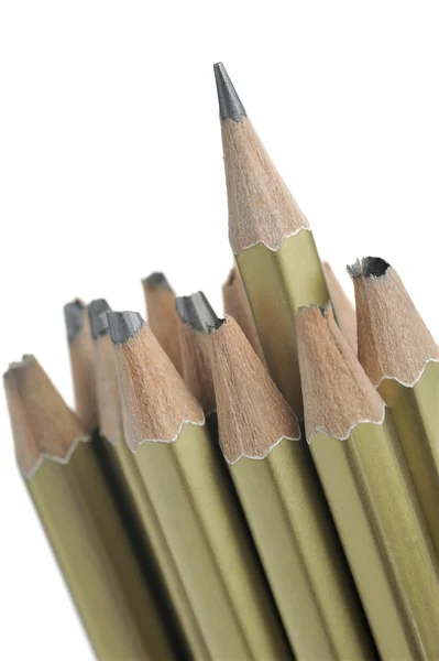 Полностью сломанные карандаши — стоковое фото