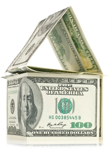 Dollar - the house with reflection — Stock Photo, Image