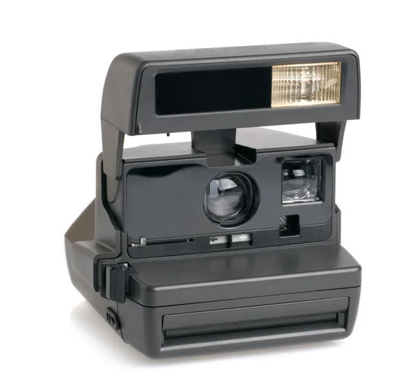 La vecchia macchina fotografica. Il modello obsoleto su sfondo bianco — Foto Stock