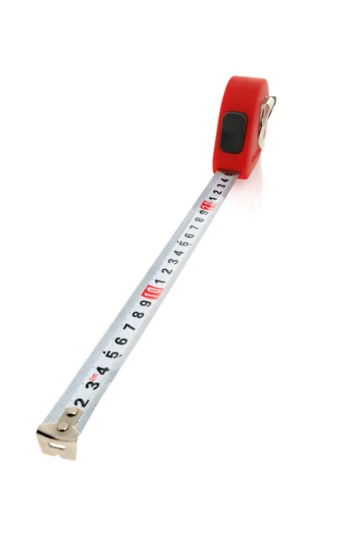 Tape measure isolated from white — Stockfoto