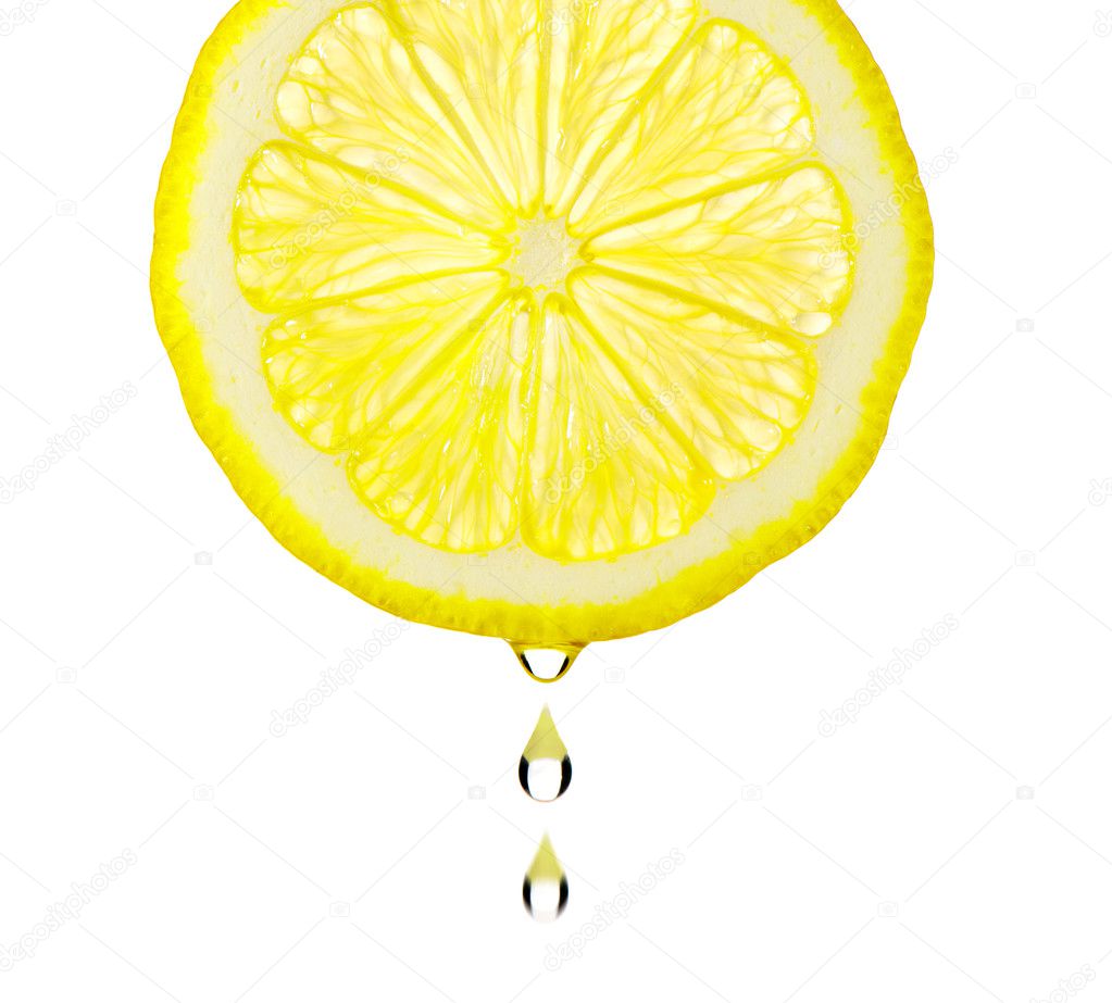 Section lemon with drop