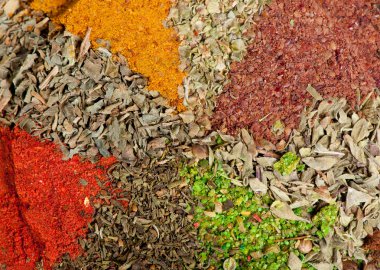 Dry spices background clipart