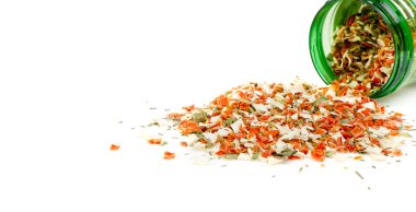 Dry spices background clipart