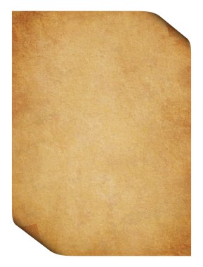 Parchment with folded corners clipart