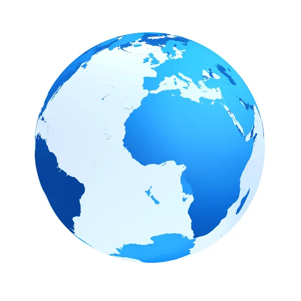 Transparent the globe blue color — Stock Photo, Image
