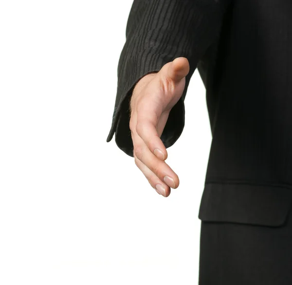 Kinyújtva kezét üzletember — Stock Fotó