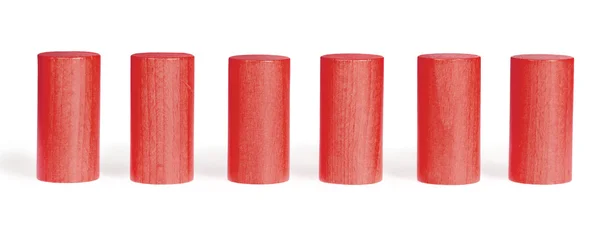 Cylindres de couleur en bois — Photo