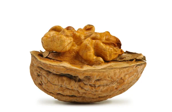 Dělený vlašský ořech — Stock fotografie