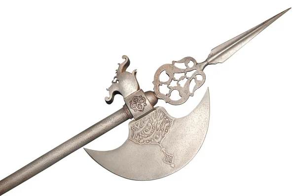 The ancient weapon - a halberd — Stock Photo, Image