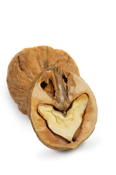Dělený vlašský ořech — Stock fotografie