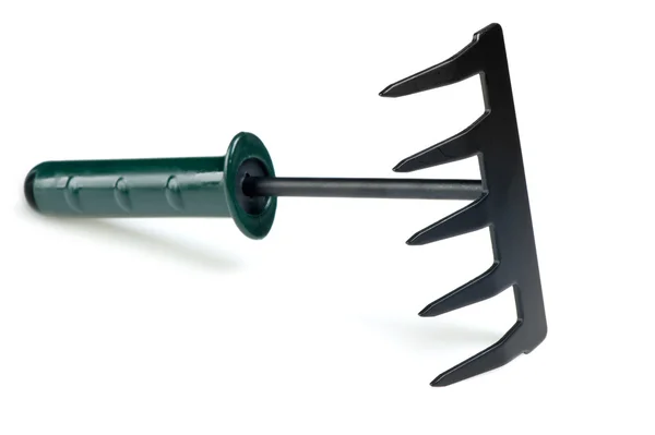 园林工具耙子 — 图库照片