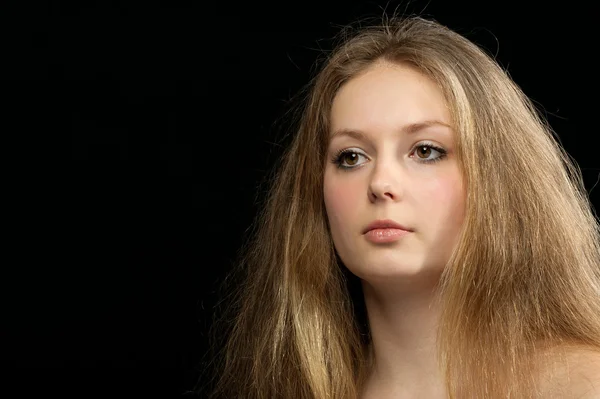 A portrait of attractively girl — Stock Photo, Image