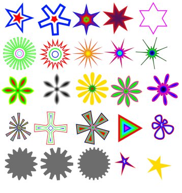 Asterisks clipart