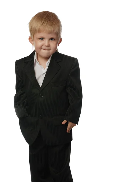Biznesmen chłopiec — Zdjęcie stockowe