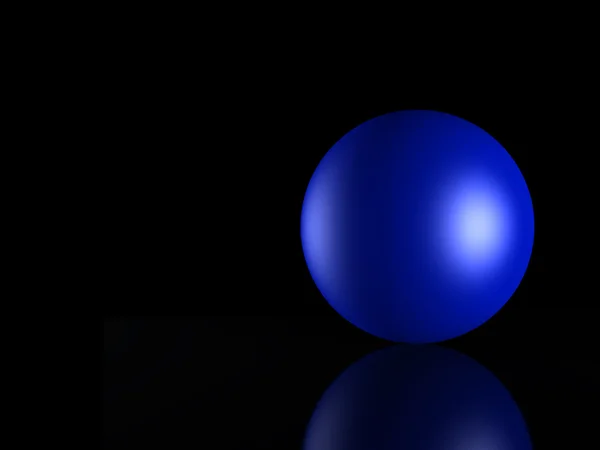 Esfera blu 3D — Fotografia de Stock