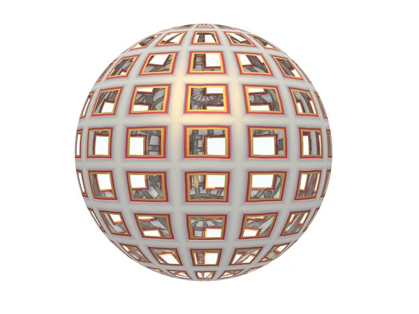 Абстрактная 3d сфера — стоковое фото