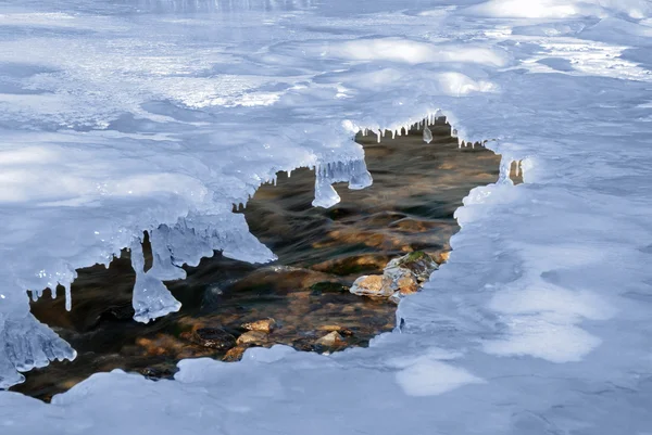 Abstrakter kalter Fluss — Stockfoto