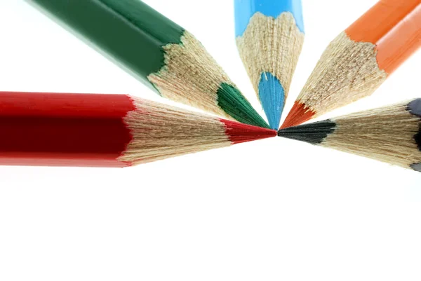 Abstraktní barevné tužky — Stock fotografie