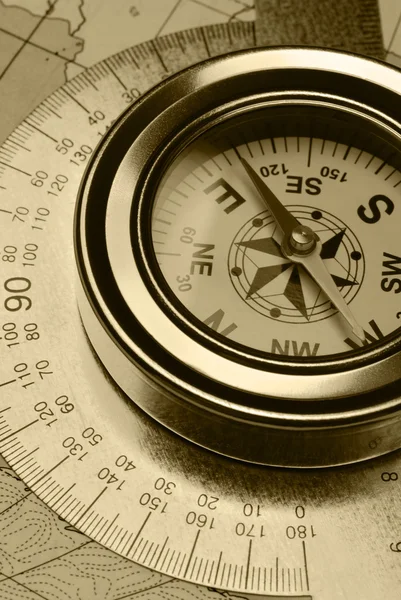 Antyczny kompas — Zdjęcie stockowe