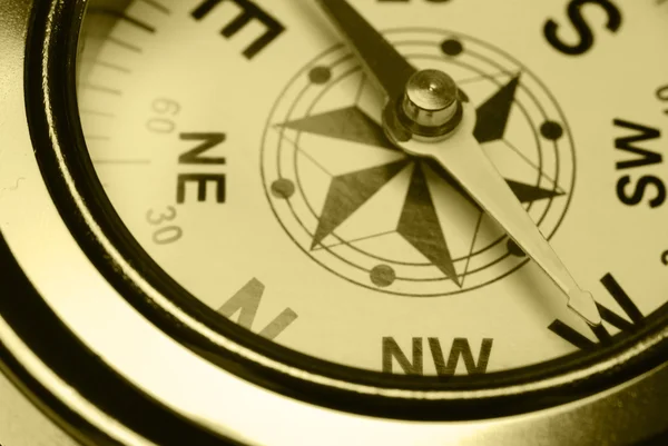 Ancient compass closeup — Stock Photo, Image