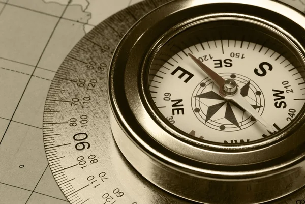 Alter Kompass — Stockfoto