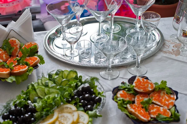 stock image Buffet table