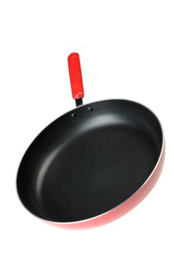 Frying pan with glass cover clipart