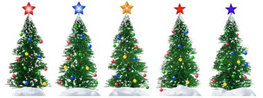 Fur-tree and star clipart