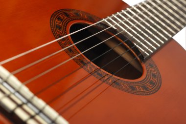 Guitar background close-up clipart