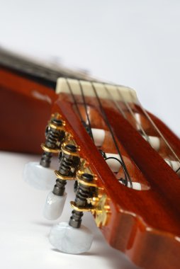 Guitar fingerboard close up clipart