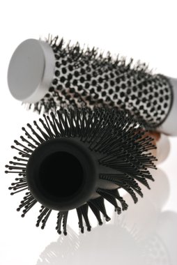 Hairbrush with reflection clipart