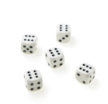 Isolated dices clipart