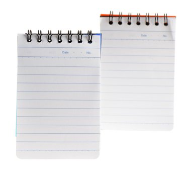 Notebook two isolated clipart