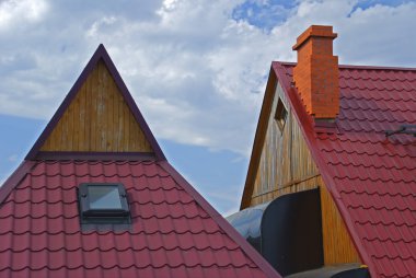 Roofs of houses clipart