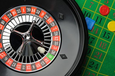 Roulette view up clipart