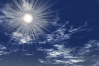 Beams of the sun clipart