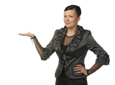 boş bir palm kadınla.