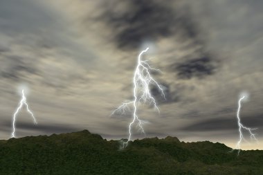 Thunder-storm clipart