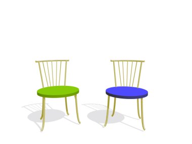 Two chairs clipart