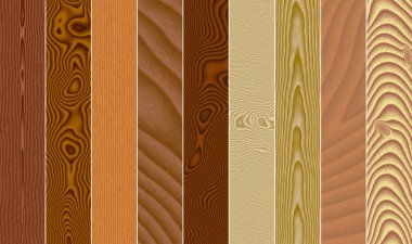 Wood texture set clipart