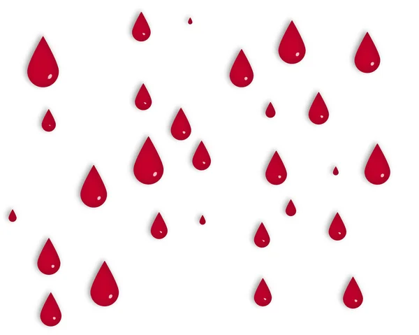 Blood drops nature — Stock Photo, Image